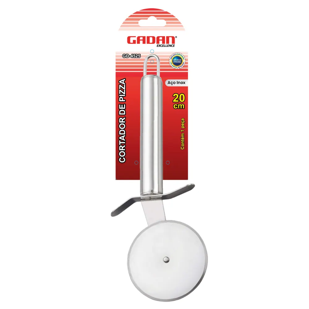 Cortador de Pizza Inox 20 cm — imagem principal