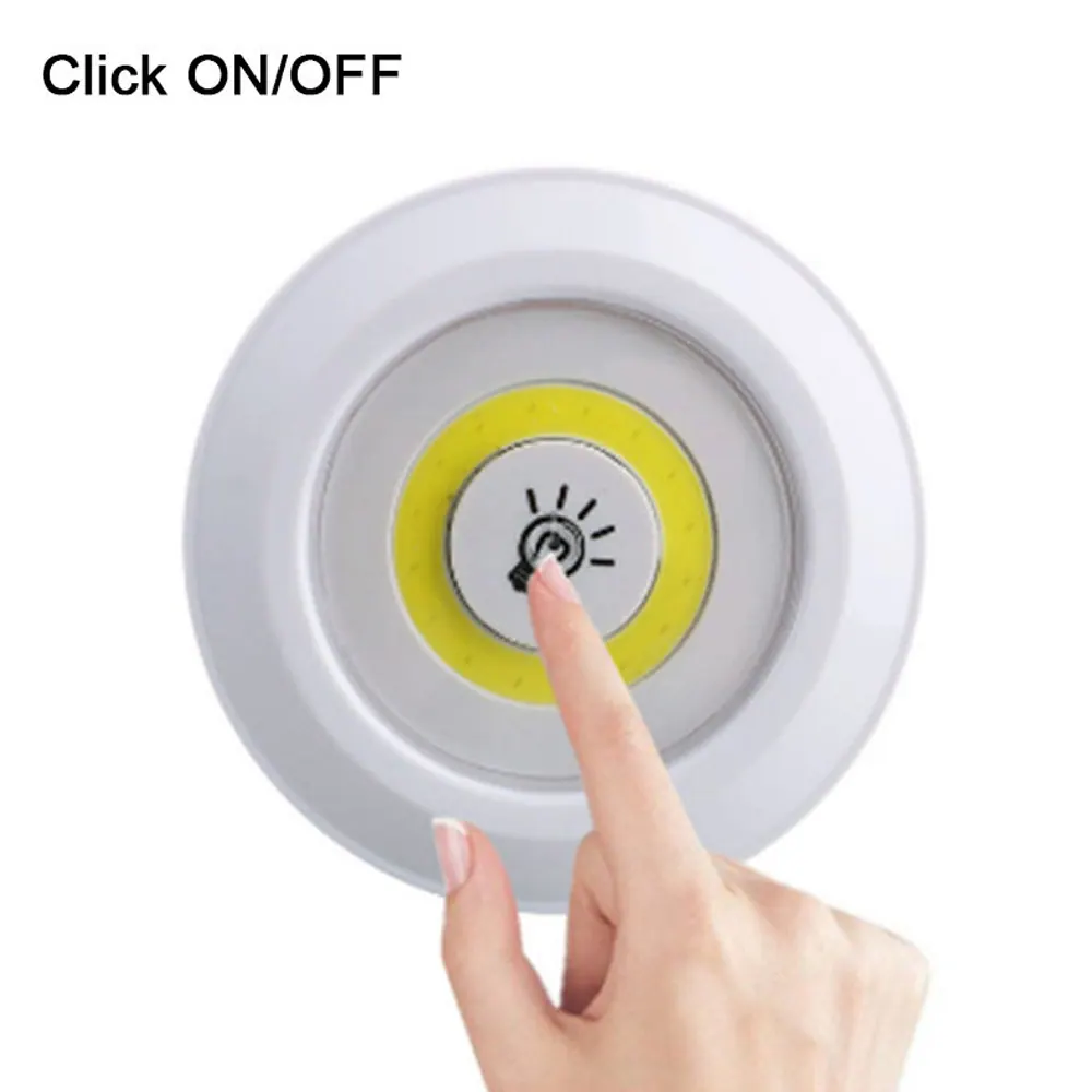 Luminária LED COB 3W com Controle Remoto — Kit 3 — imagem principal