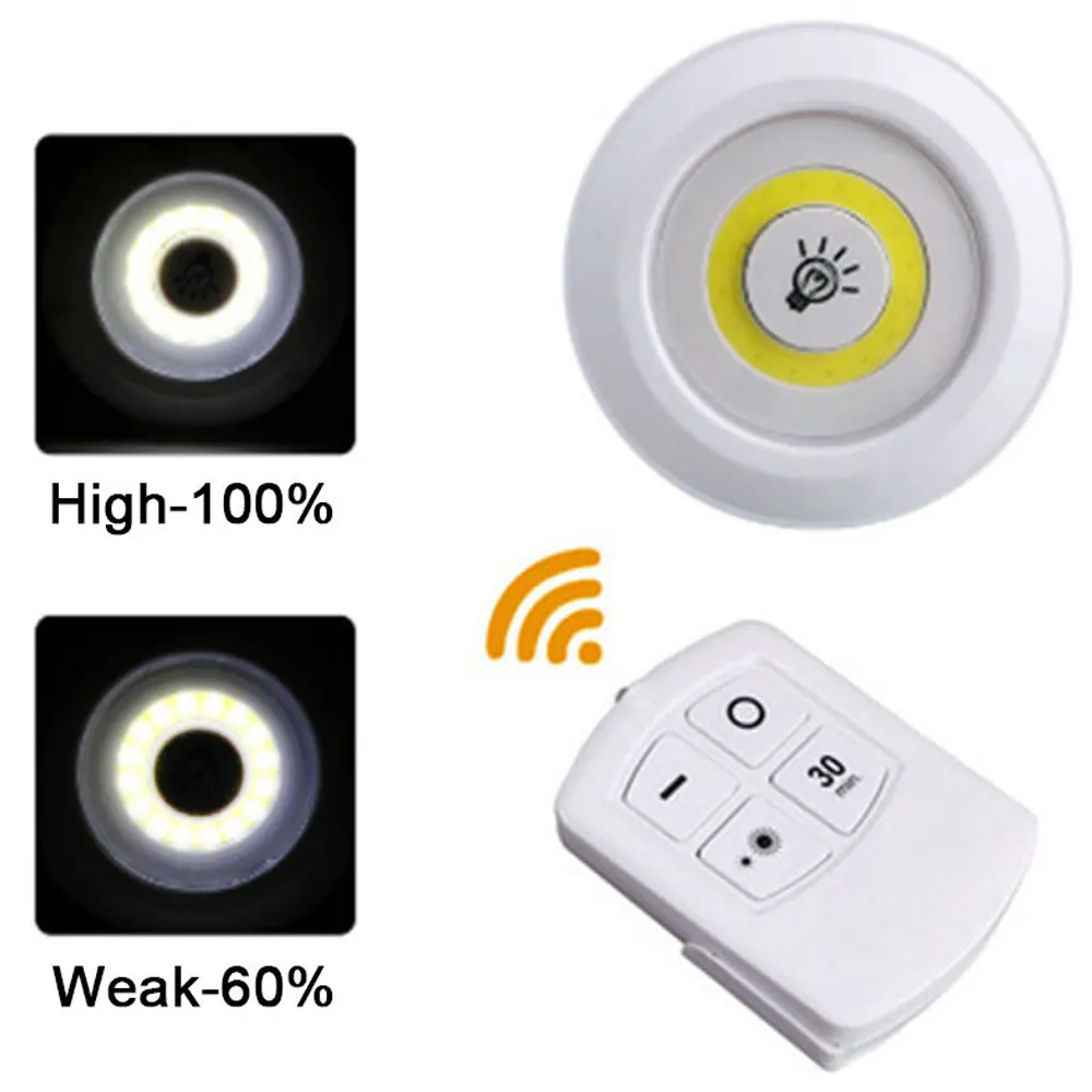Luminária LED COB 3W com Controle Remoto — Kit 3 — imagem 3