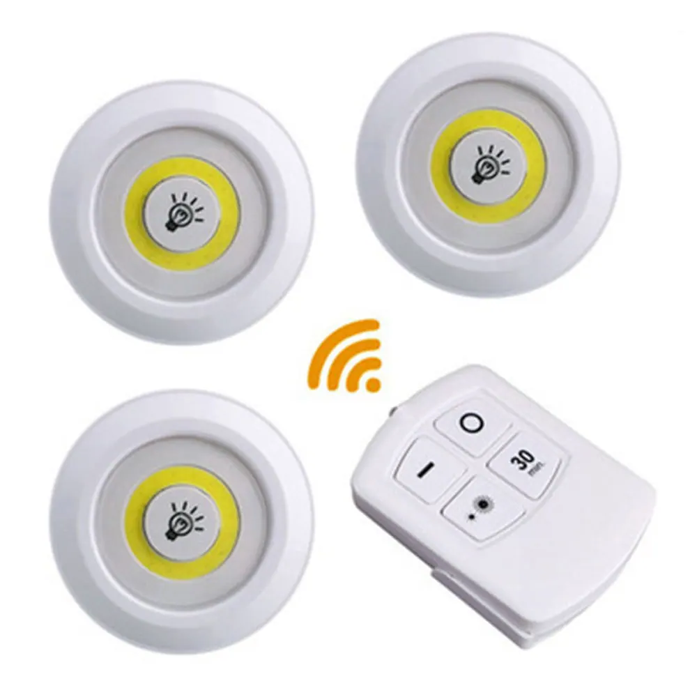Luminária LED COB 3W com Controle Remoto — Kit 3 — imagem 5