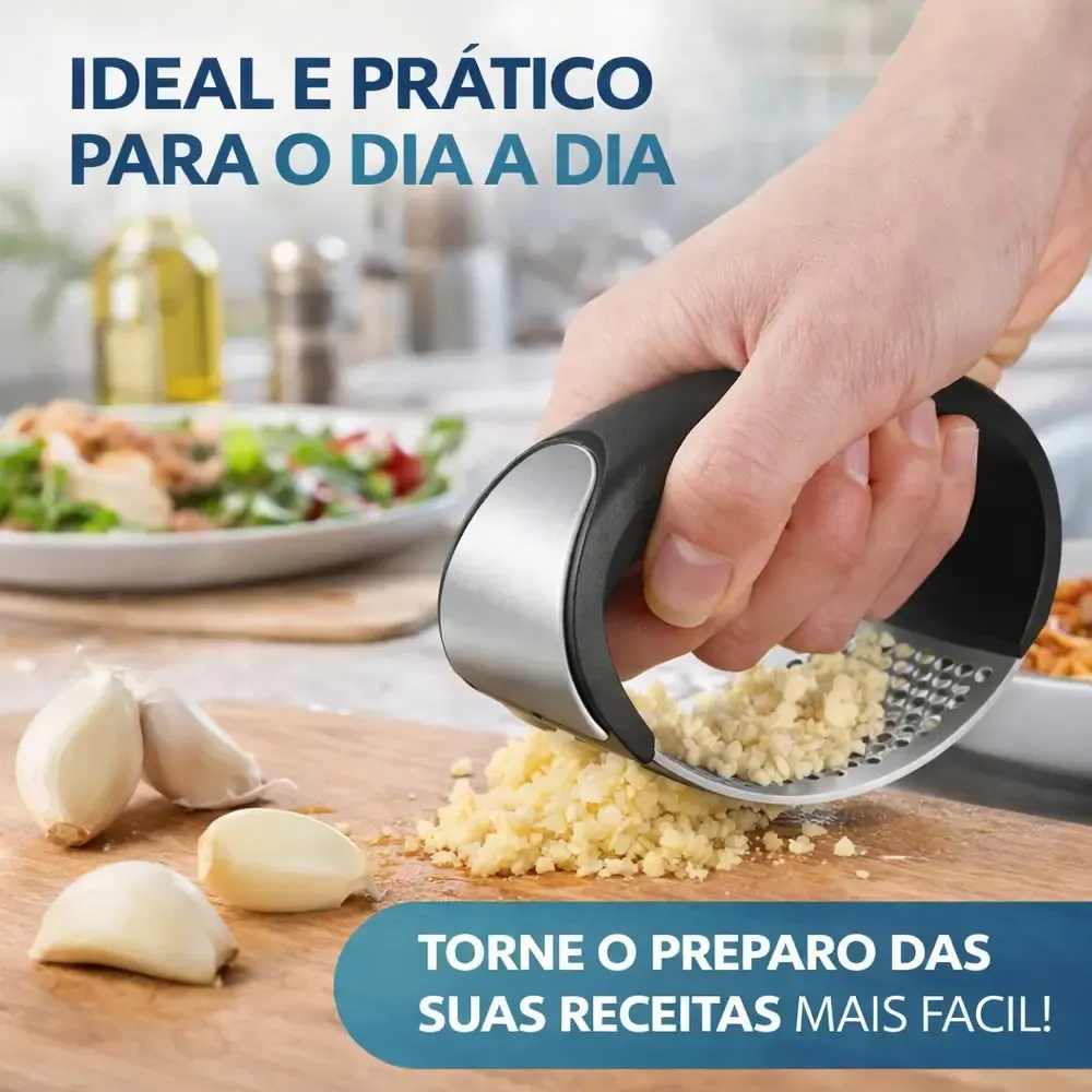 Triturador de Alho Manual Curvo — imagem 3