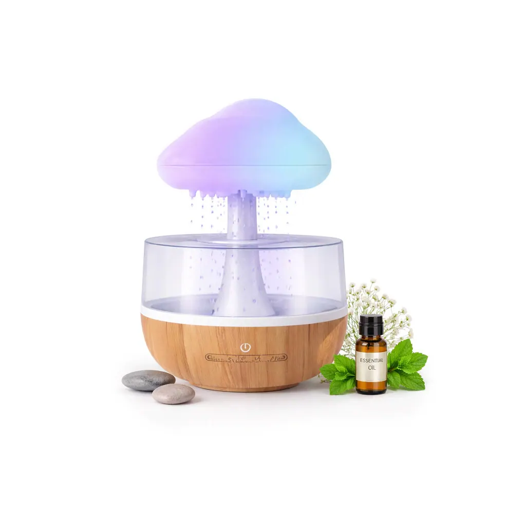 Umidificador Nuvem de Chuva 2 em 1 com Difusor — imagem 2