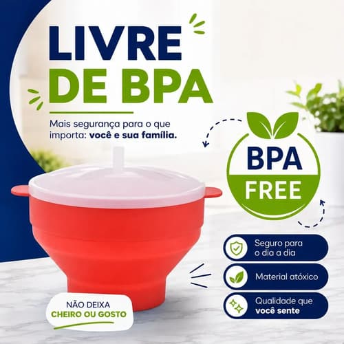 Panela Pipoqueira Para Pipoca Vermelho — imagem 3
