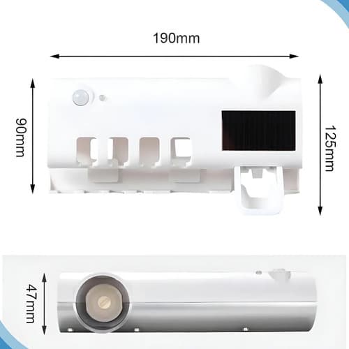 Genérica Suporte Escova Dentes Uv Suporte Branco — imagem 4
