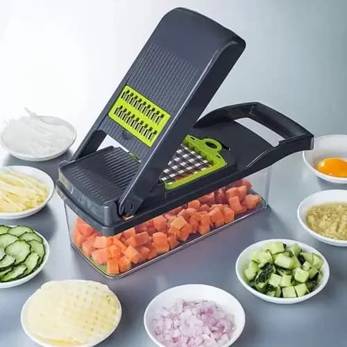 Cortador Picador Manual De Alimentos Ralador Fruta Legumes Cor Verde Verde — imagem 6