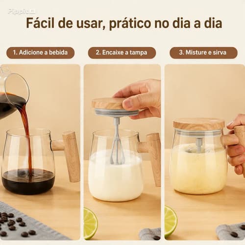 Caneca Mixer Usb Recarregável X-cell Multiuso Bege — imagem 5
