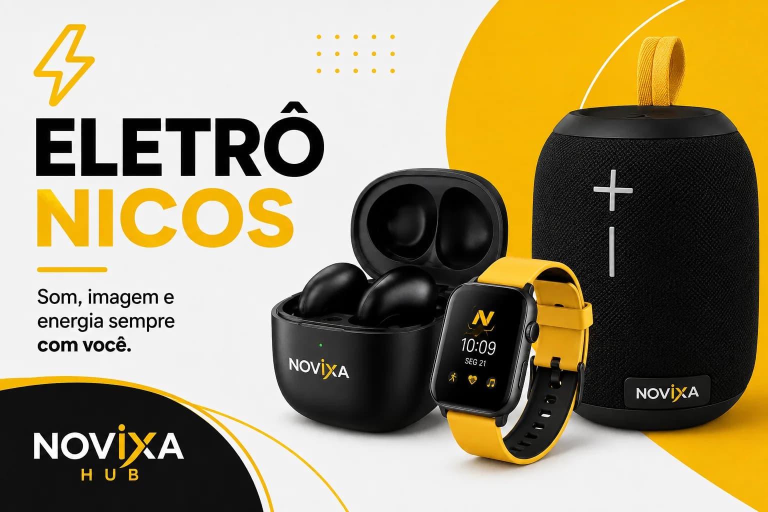 Eletrônicos — Som, imagem e energia sem complicação