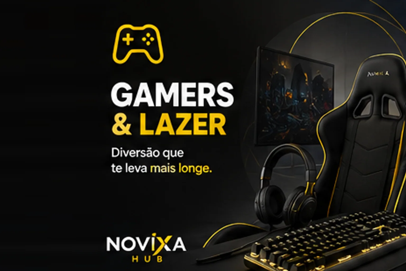 Games & Lazer — Setup e diversão no lugar certo